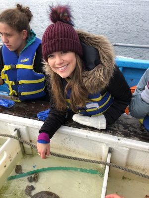 Laura Francis on marine science field trip